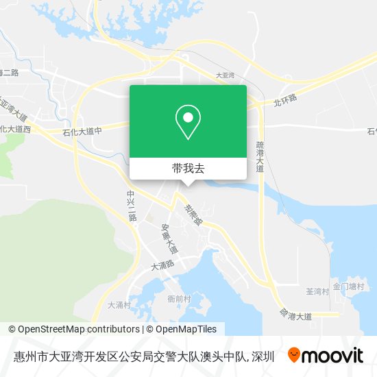 惠州市大亚湾开发区公安局交警大队澳头中队地图