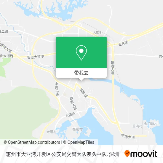 惠州市大亚湾开发区公安局交警大队澳头中队地图