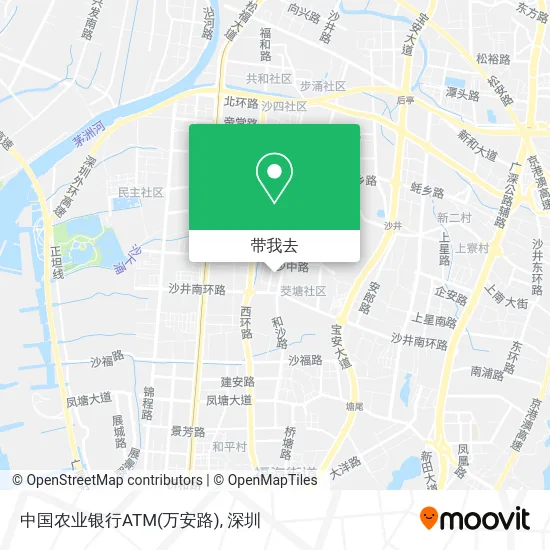 中国农业银行ATM(万安路)地图