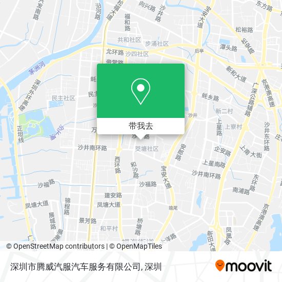 深圳市腾威汽服汽车服务有限公司地图
