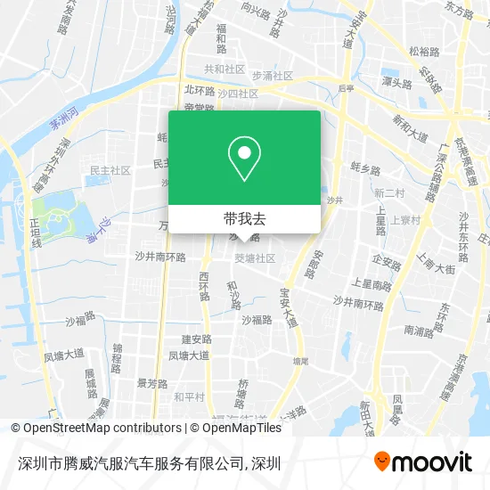 深圳市腾威汽服汽车服务有限公司地图