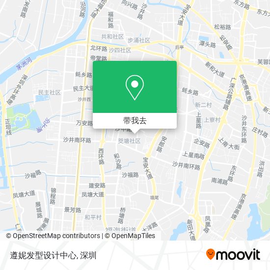 遵妮发型设计中心地图
