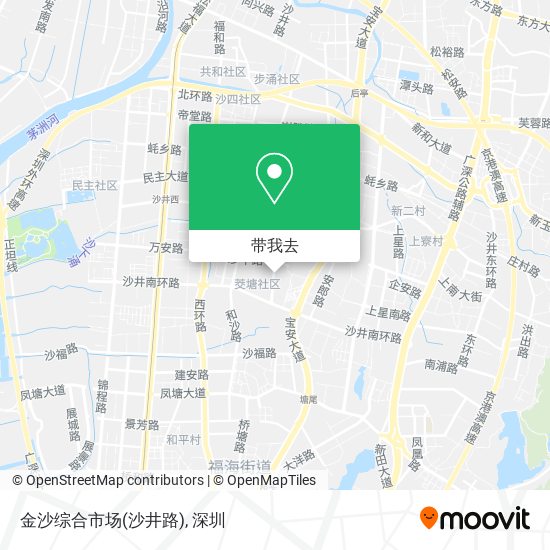 金沙综合市场(沙井路)地图