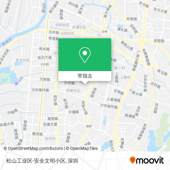 松山工业区-安全文明小区地图