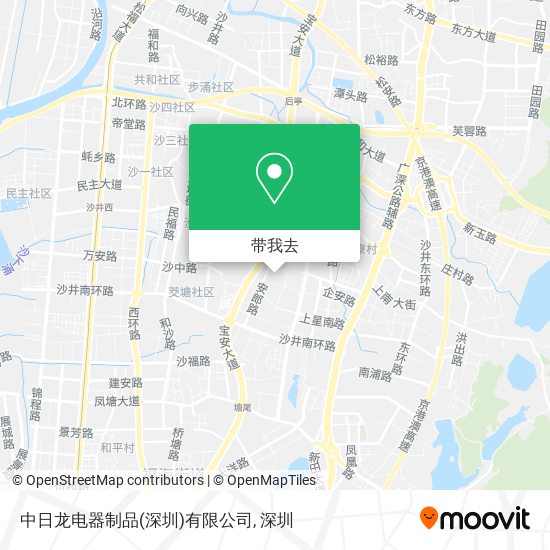 中日龙电器制品(深圳)有限公司地图