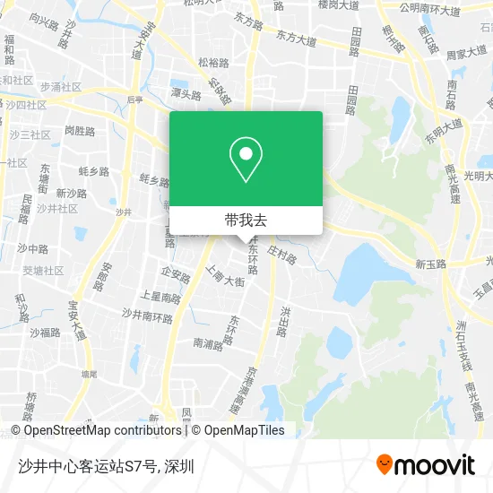 沙井中心客运站S7号地图