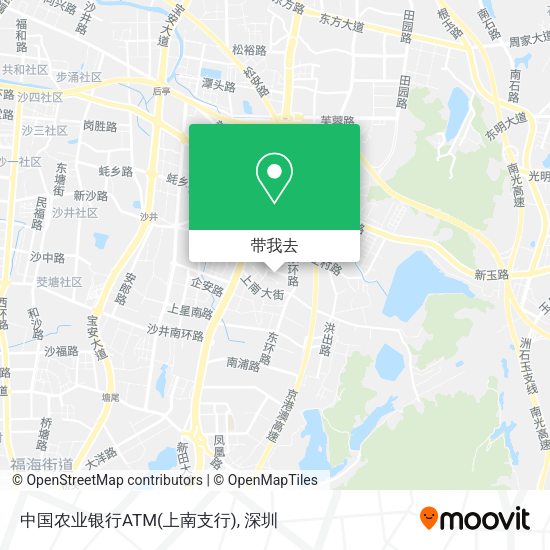 中国农业银行ATM(上南支行)地图