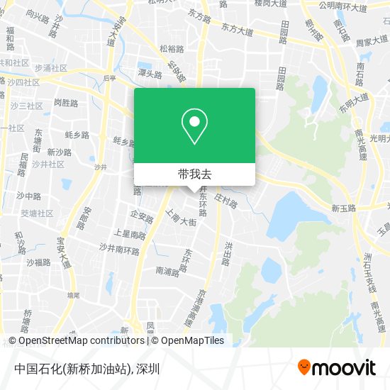 中国石化(新桥加油站)地图