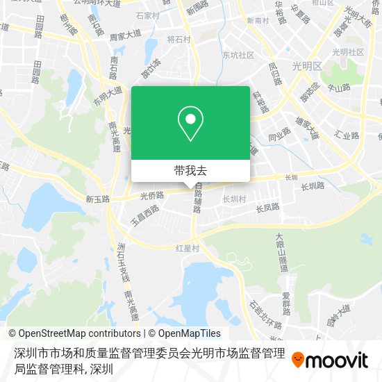 深圳市市场和质量监督管理委员会光明市场监督管理局监督管理科地图
