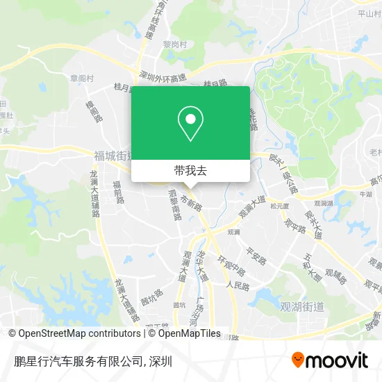 鹏星行汽车服务有限公司地图