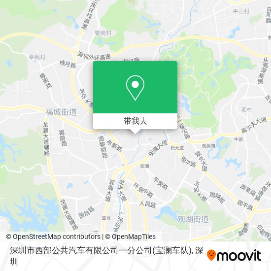深圳市西部公共汽车有限公司一分公司(宝澜车队)地图