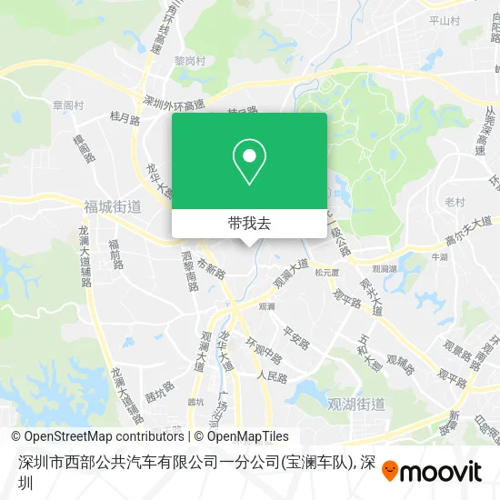 深圳市西部公共汽车有限公司一分公司(宝澜车队)地图