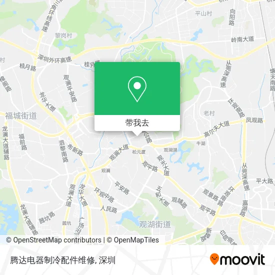 腾达电器制冷配件维修地图