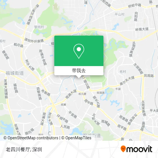 老四川餐厅地图