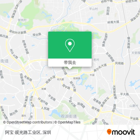 阿宝·观光路工业区地图
