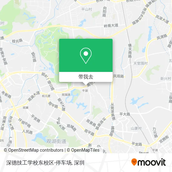 深德技工学校东校区-停车场地图
