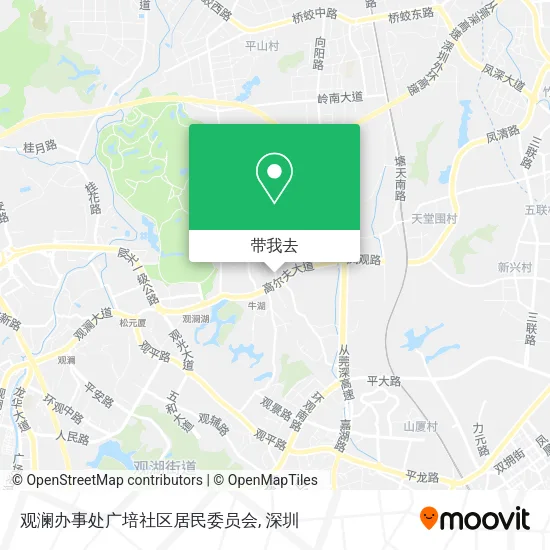 观澜办事处广培社区居民委员会地图