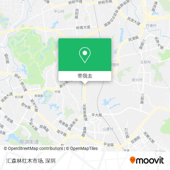 汇森林红木市场地图