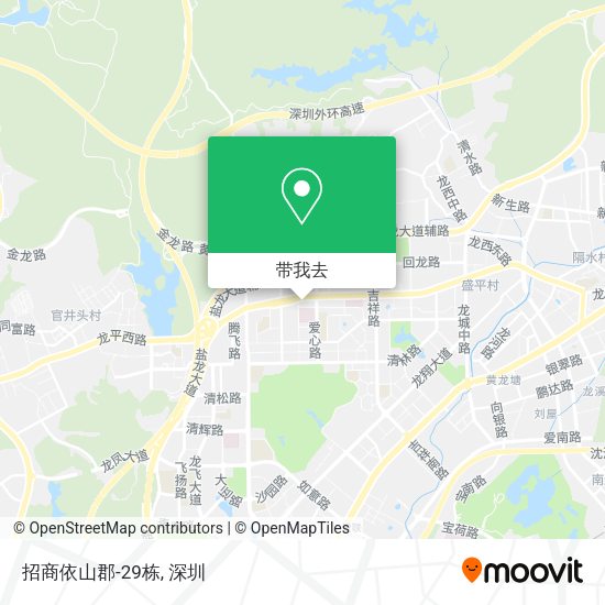 招商依山郡-29栋地图