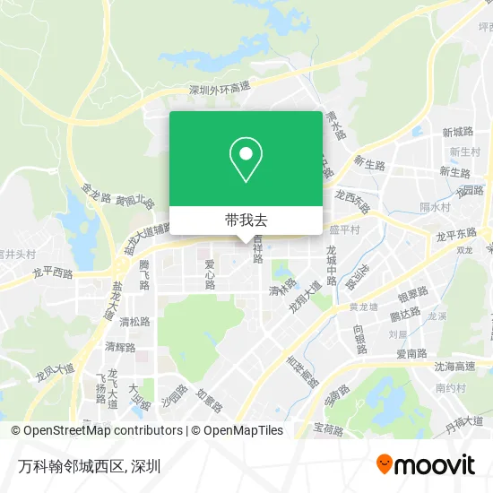 万科翰邻城西区地图