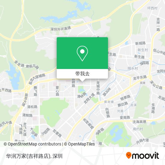 华润万家(吉祥路店)地图