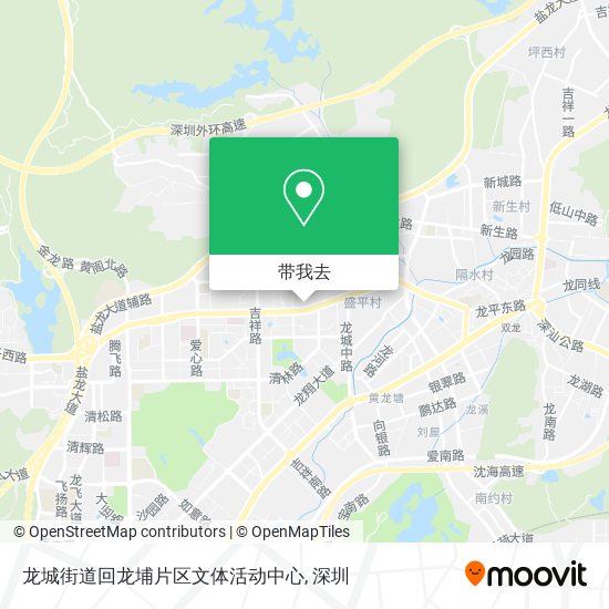 龙城街道回龙埔片区文体活动中心地图