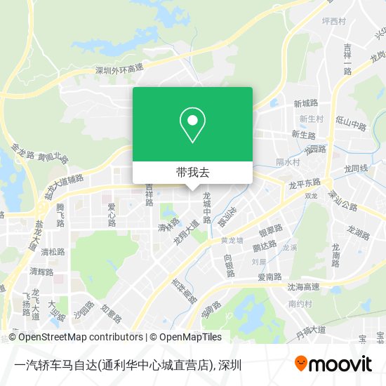 一汽轿车马自达(通利华中心城直营店)地图