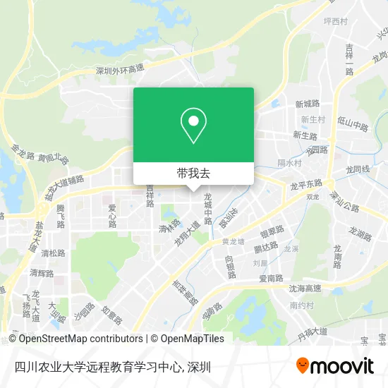 四川农业大学远程教育学习中心地图