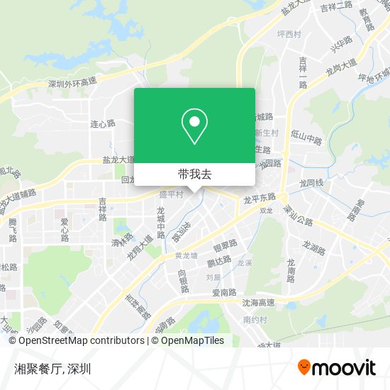 湘聚餐厅地图