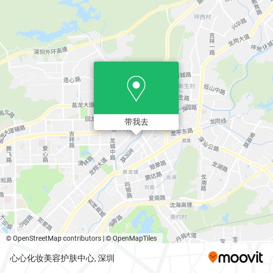心心化妆美容护肤中心地图