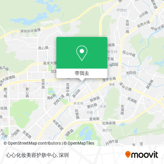 心心化妆美容护肤中心地图