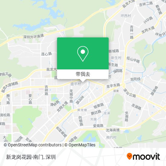 新龙岗花园-南门地图