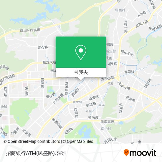 招商银行ATM(民盛路)地图