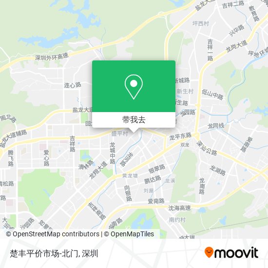 楚丰平价市场-北门地图