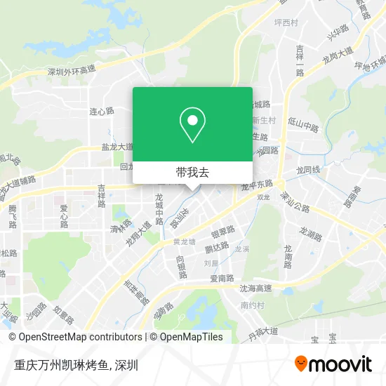 重庆万州凯琳烤鱼地图