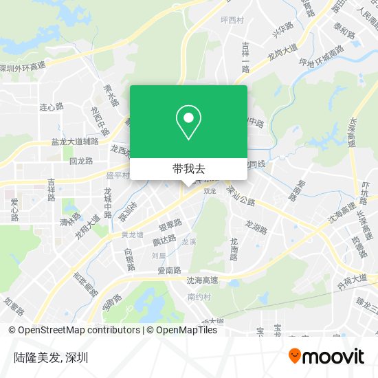 陆隆美发地图