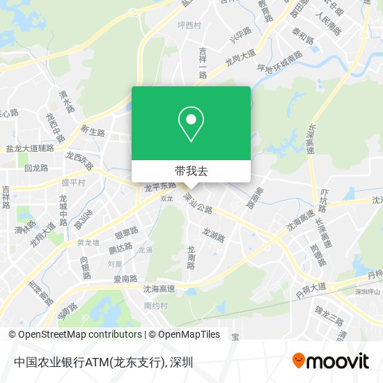 中国农业银行ATM(龙东支行)地图