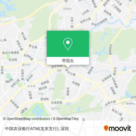 中国农业银行ATM(龙东支行)地图