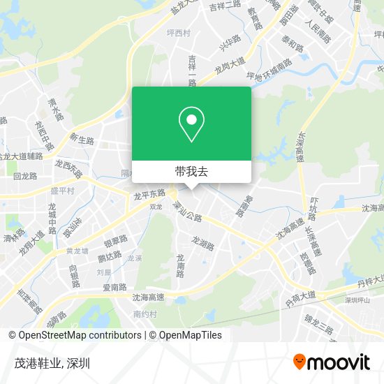 茂港鞋业地图