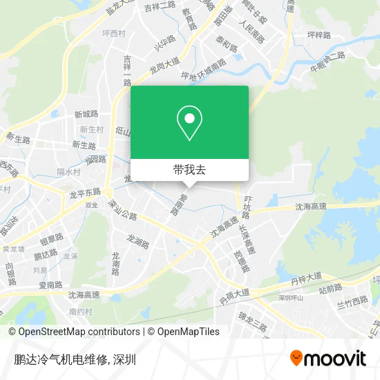 鹏达冷气机电维修地图