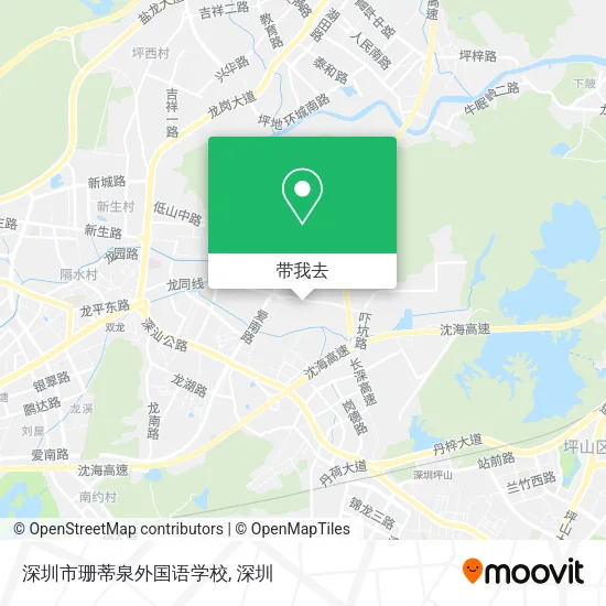 深圳市珊蒂泉外国语学校地图