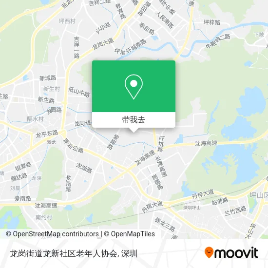 龙岗街道龙新社区老年人协会地图