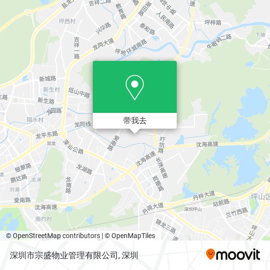 深圳市宗盛物业管理有限公司地图