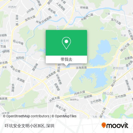 吓坑安全文明小区B区地图