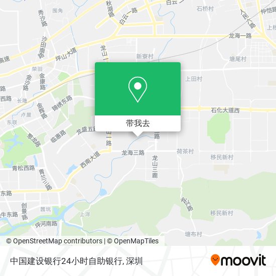 中国建设银行24小时自助银行地图