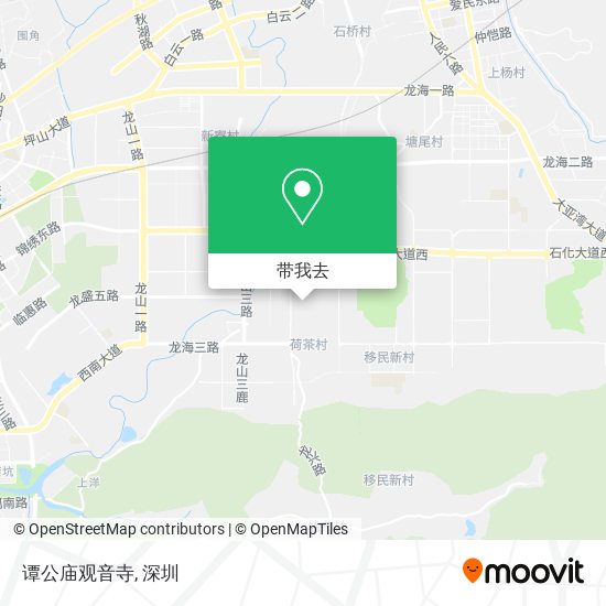 谭公庙观音寺地图