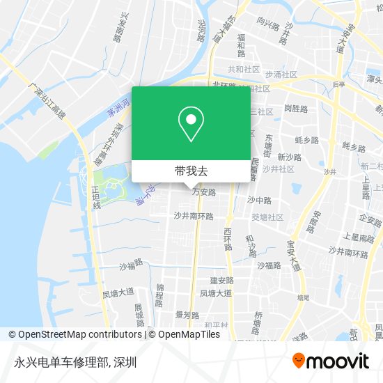 永兴电单车修理部地图