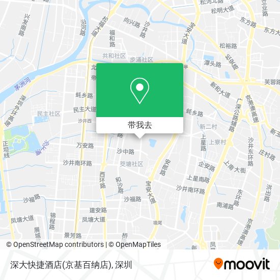 深大快捷酒店(京基百纳店)地图