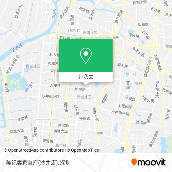 隆记客家食府(沙井店)地图