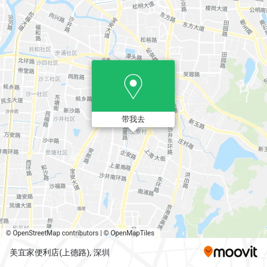 美宜家便利店(上德路)地图